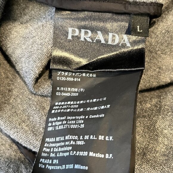 PRADA GRAY HOOD TRACK JACKET S - Picture 15 of 16